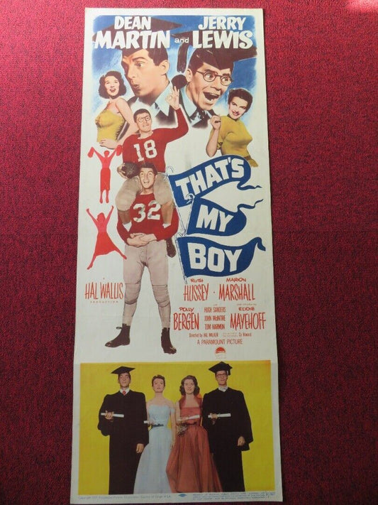 THAT'S MY BOY  US INSERT (14"x 36") POSTER DEAN MARTIN JERRY LEWIS 1950