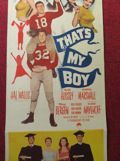 THAT'S MY BOY  US INSERT (14"x 36") POSTER DEAN MARTIN JERRY LEWIS 1950