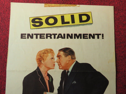 THE SOLID GOLD CADILLAC US INSERT (14"x 36") POSTER JUDY HOLLIDAY 1956