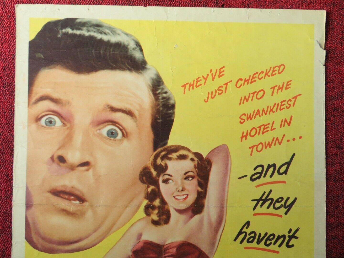 FUN ON A WEEKEND  US INSERT (14"x 36") POSTER EDDIE BRACKEN PRISCILLA LANE 1947