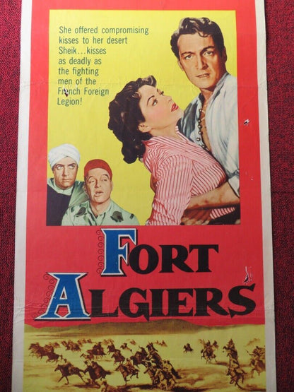 FORT ALGIERS  US INSERT (14"x 36") POSTER YVONNE DECARLO CARLOS THOMPSON 1953