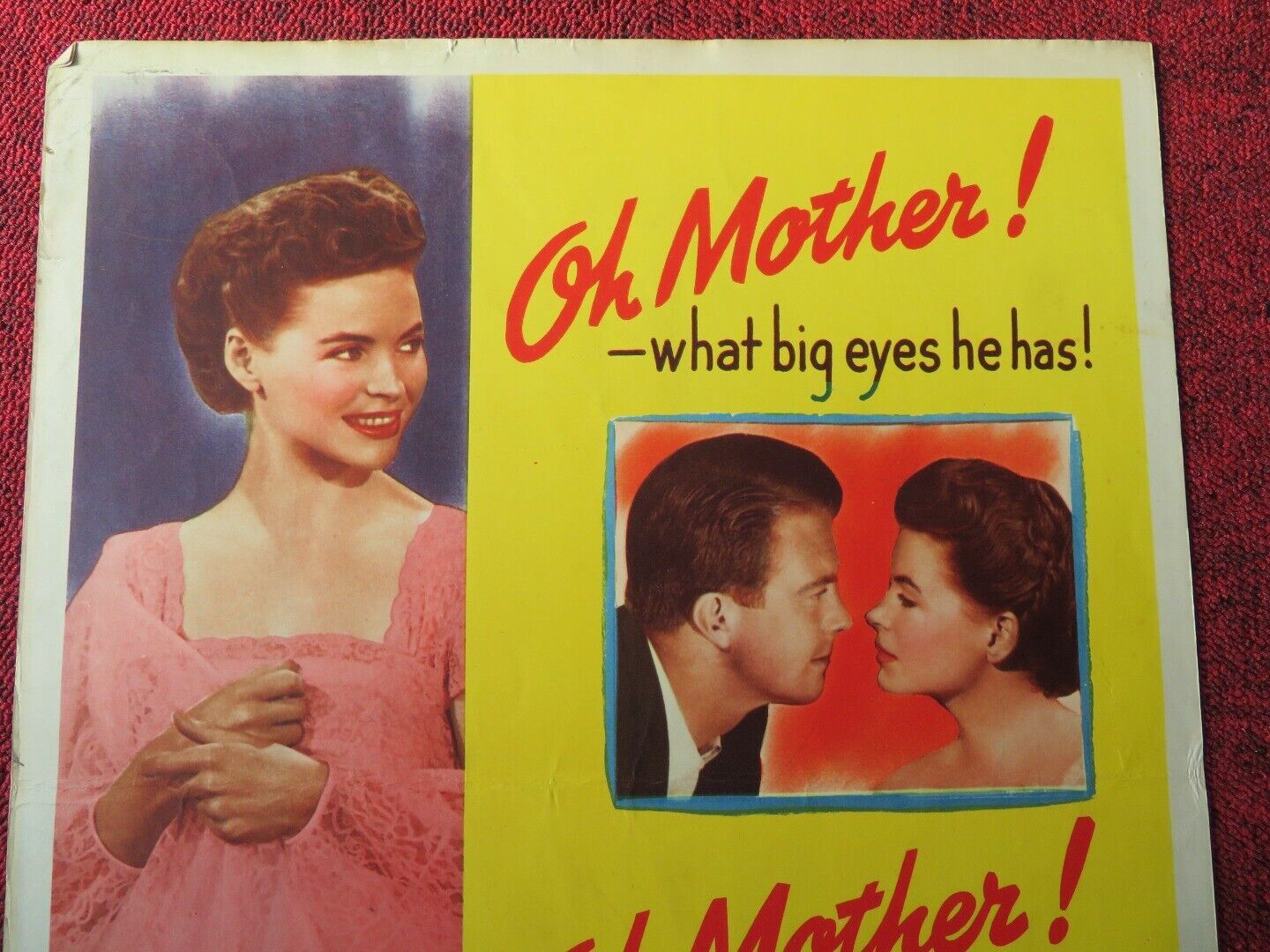 MOTHER DIDN'T TELL ME  US INSERT (14"x 36") POSTER DOROTHY MCGUIRE 1950