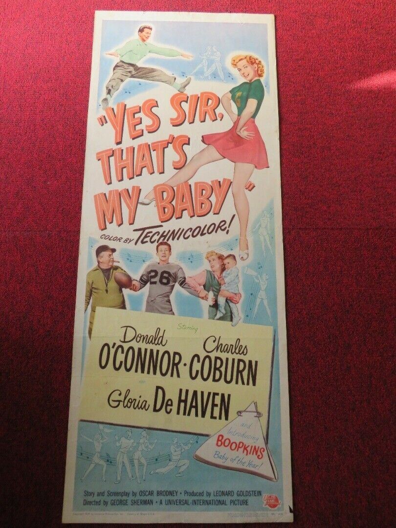 YES SIR, THAT'S MY BABY  US INSERT (14"x 36") POSTER DONALD O'CONNER 1949