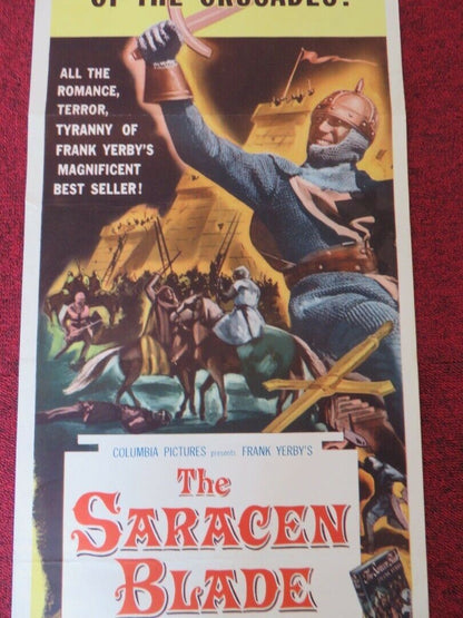 THE SARACEN BLADE  US INSERT (14"x 36") POSTER RICADO MONTALBAN 1954