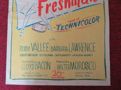 MOTHER IS A FRESHMAN  US INSERT (14"x 36") POSTER LORETTA YOUNG VAN JOHNSON 1949