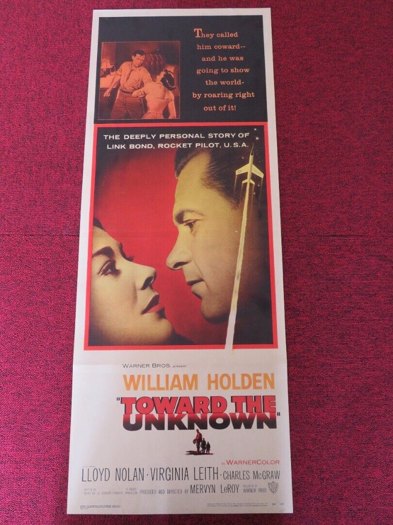 TOWARD THE UNKNOWN US INSERT (14"x 36") POSTER WILLIAM HOLDEN LLODY NOLAND 1956