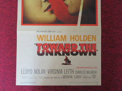 TOWARD THE UNKNOWN US INSERT (14"x 36") POSTER WILLIAM HOLDEN LLODY NOLAND 1956