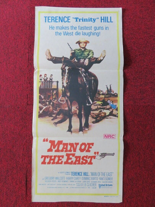 MAN OF THE EAST FOLDED AUSTRALIAN DAYBILL POSTER TERENCE HILL GREGORY WALCOTT