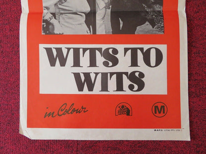 WITS TO WITS FOLDED AUSTRALIAN DAYBILL POSTER HENRY YU YANG 1974