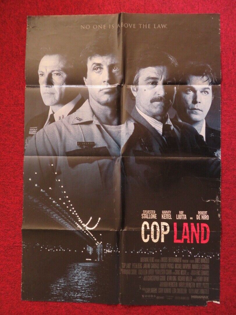 COP LAND  FOLDED US ONE SHEET POSTER STALLONE KEITEL LIOTA DE NIRO 1997