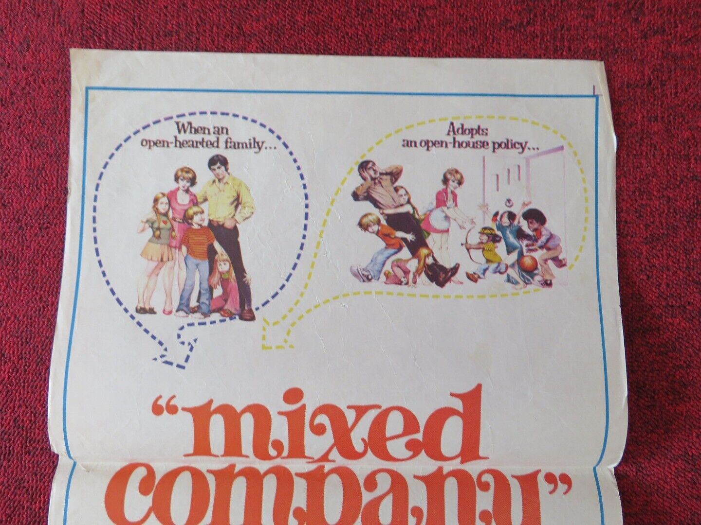 MIXED COMPANY FOLDED AUSTRALIAN DAYBILL POSTER BARBARA HARRIS JOSEPH BOLOGNA '74