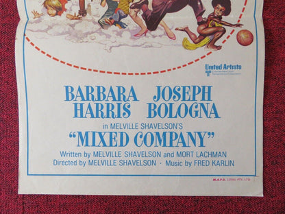 MIXED COMPANY FOLDED AUSTRALIAN DAYBILL POSTER BARBARA HARRIS JOSEPH BOLOGNA '74