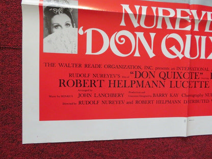 DON QUIXOTE  FOLDED US ONE SHEET POSTER RUDOLF NUREYEV 1973