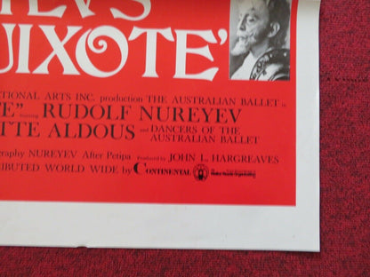 DON QUIXOTE  FOLDED US ONE SHEET POSTER RUDOLF NUREYEV 1973