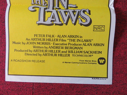 THE IN-LAWS FOLDED AUSTRALIAN DAYBILL POSTER PETER FALK ALAN ARKIN 1979