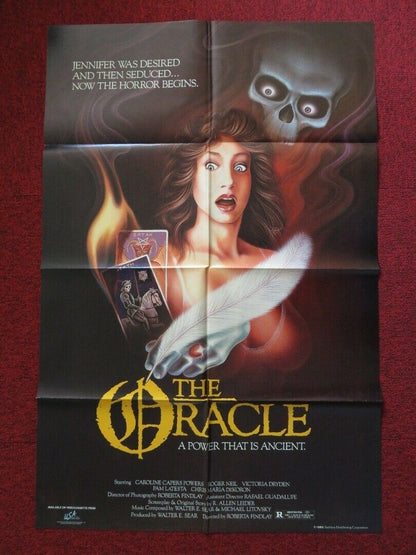 ORACLE FOLDED US ONE SHEET POSTER CAROLINE CAPERS POWERS 1985