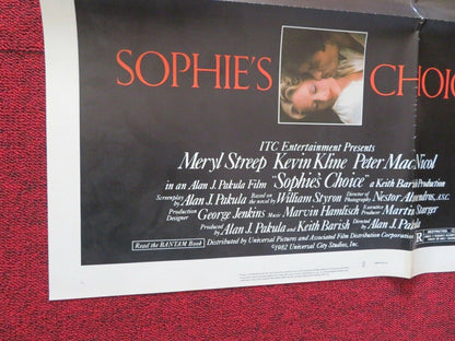 SOPHIE'S CHOICE  FOLDED US ONE SHEET POSTER MERYL STREEP KEVIN KLINE 1982