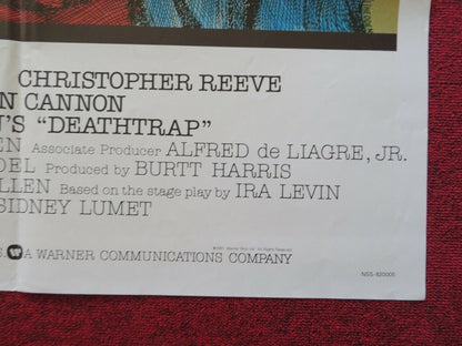 DEATHTRAP  FOLDED US ONE SHEET POSTER MICHAEL CAINE DYAN CANNON 1982