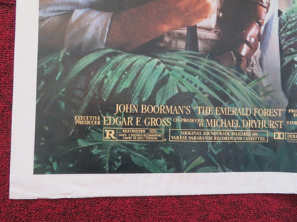 THE EMERALD FOREST FOLDED US ONE SHEET POSTER POWERS BOOTHE MEG FOSTER  1985