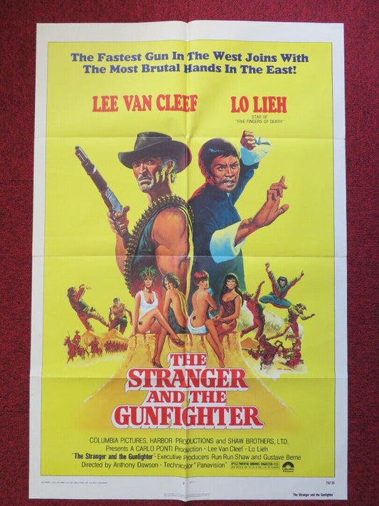 THE STRANGER AND THE GUNFIGHTER FOLDED US ONE SHEET POSTER 1976