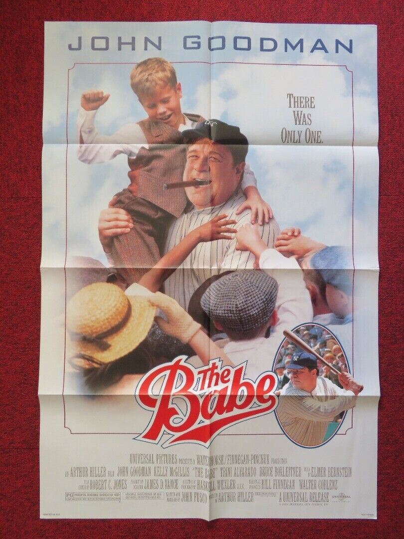 THE BABE FOLDED US ONE SHEET POSTER JOHN GOODMAN KELLY MCGILLIS 1992