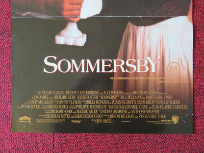 SOMERSBY FOLDED AUSTRALIAN DAYBILL POSTER RICHARD GERE JODIE FOSTER 1993