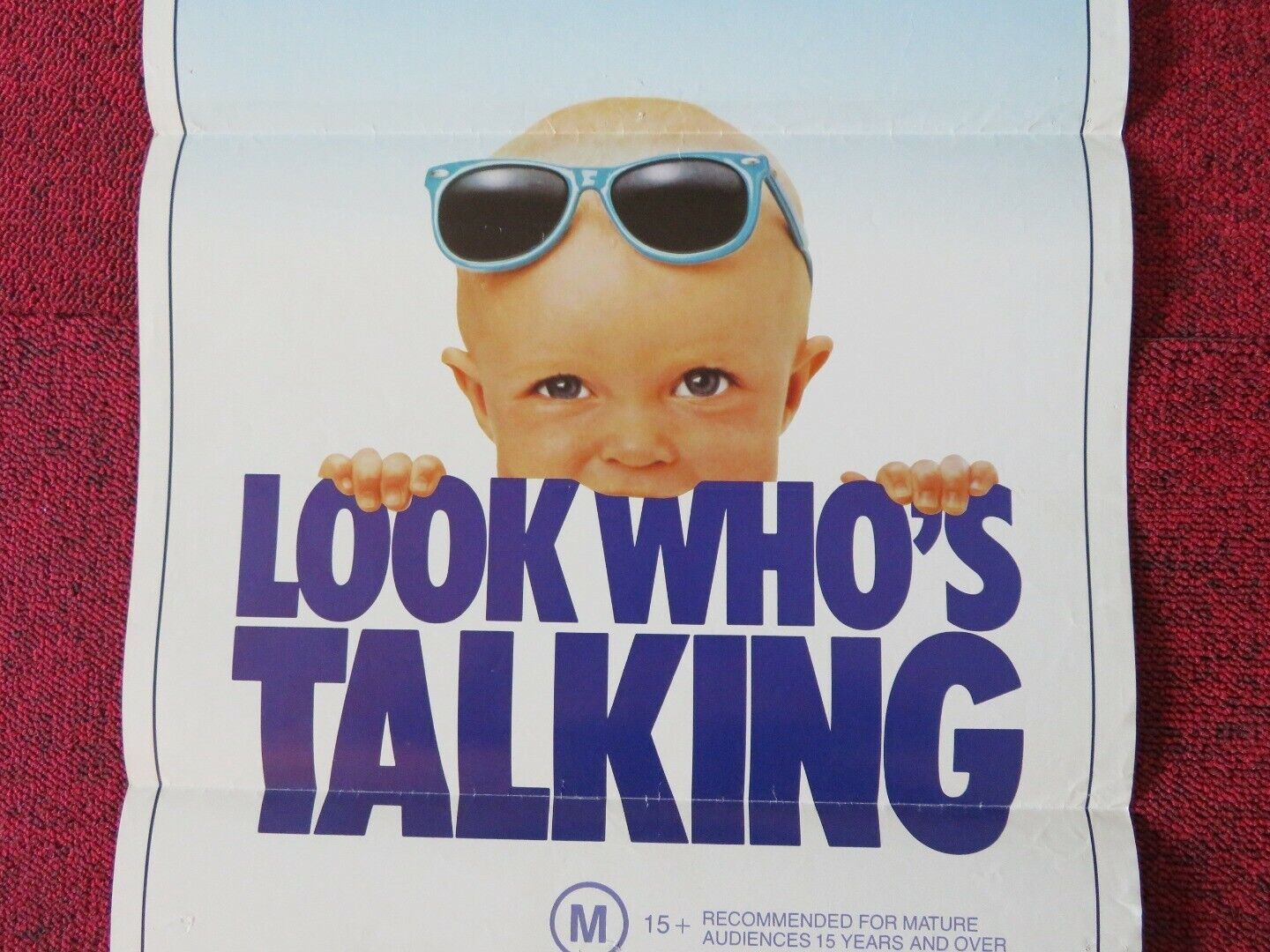 LOOK WHO'S TALKING FOLDED AUSTRALIAN DAYBILL POSTER JOHN TRAVOLTA  KIRSTIE ALLEY