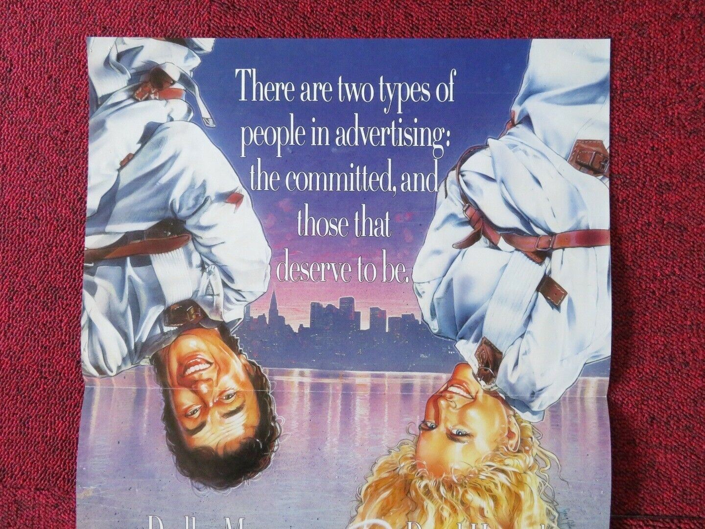 CRAZY PEOPLE FOLDED AUSTRALIAN DAYBILL POSTER DUDLEY MOORE  DARYL HANNAH 1990