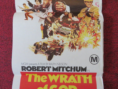 THE WRATH OF GOD FOLDED AUSTRALIAN DAYBILL POSTER Robert Mitchum Rita Hayworth