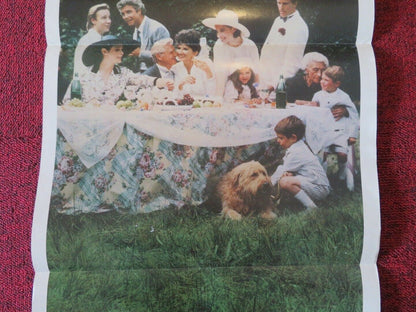 COUSINS FOLDED AUSTRALIAN DAYBILL POSTER Ted Danson Isabella Rossellini 1989