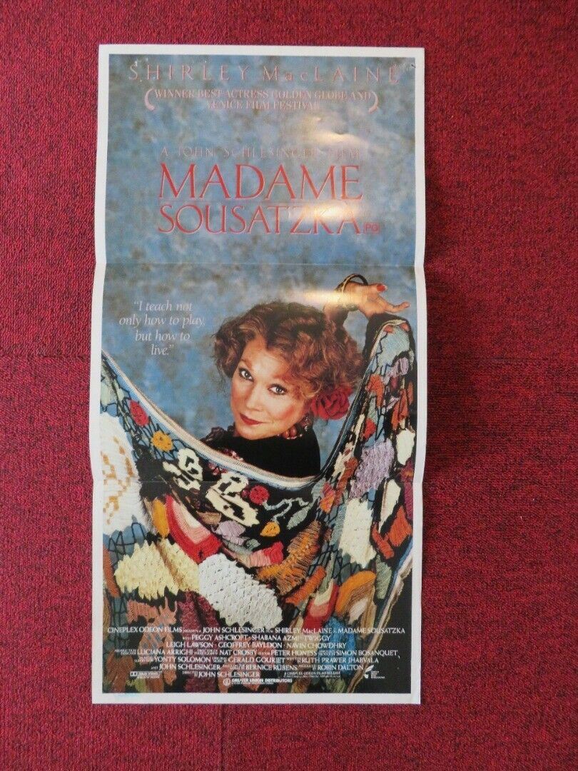 MADAME SOUSATZKA  FOLDED AUSTRALIAN DAYBILL POSTER Shirley MacLaine Twiggy 1988