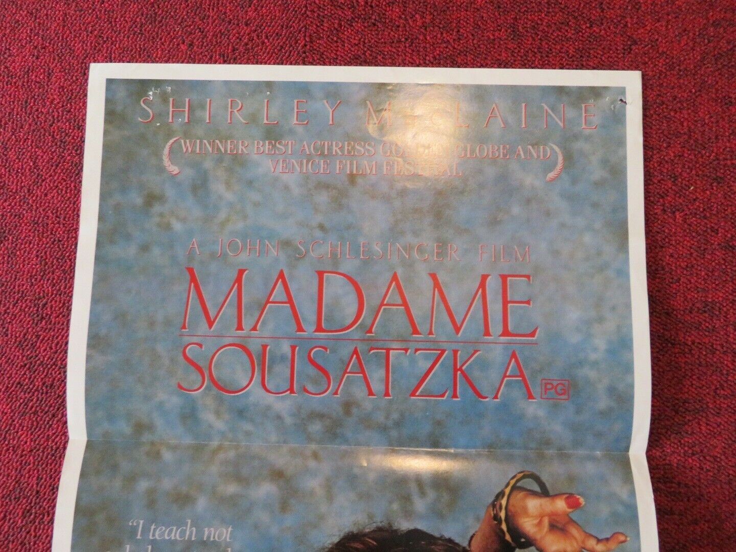 MADAME SOUSATZKA  FOLDED AUSTRALIAN DAYBILL POSTER Shirley MacLaine Twiggy 1988