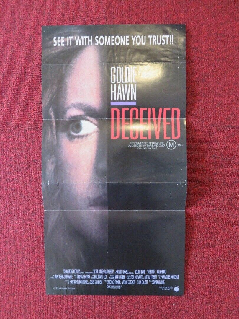 DECEIVED FOLDED AUSTRALIAN DAYBILL POSTER GOLDIE HAWN 1991