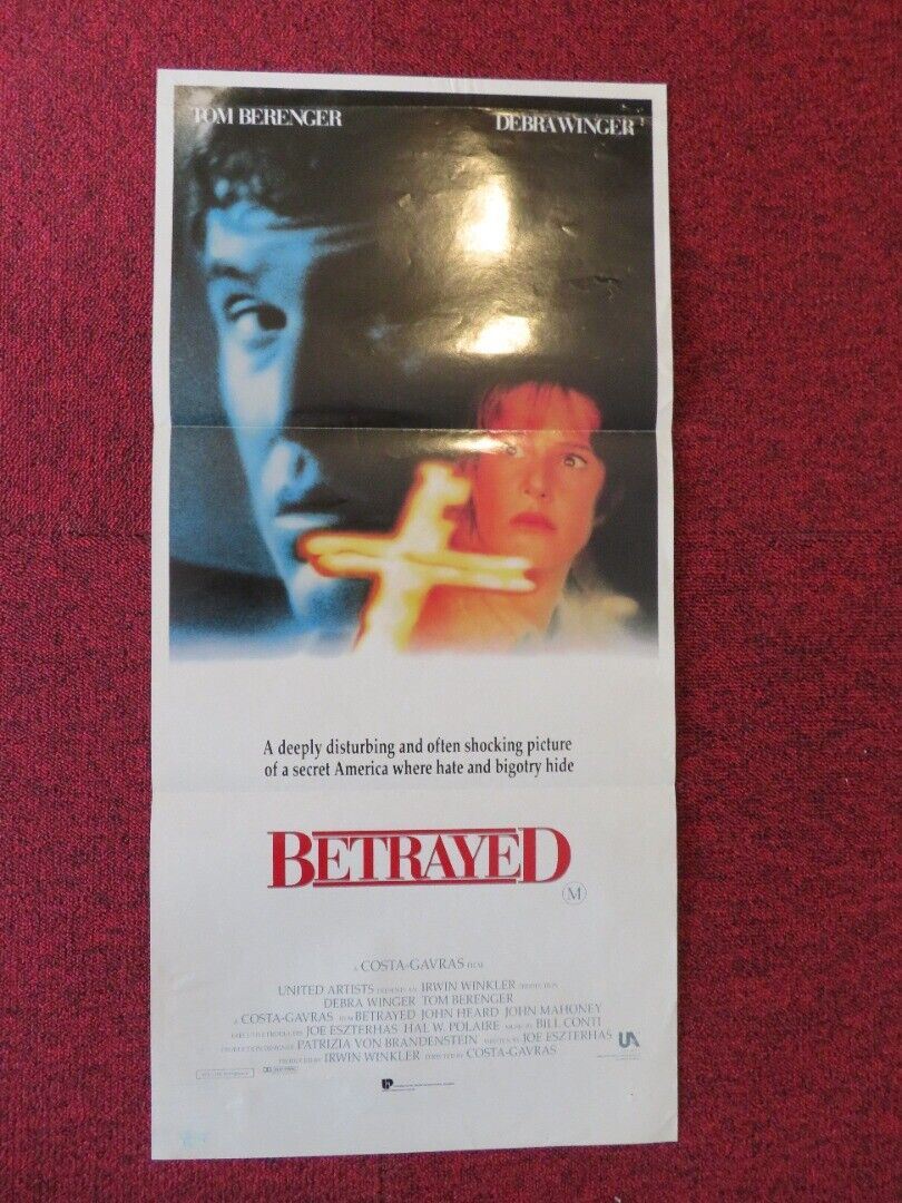 BETRAYED FOLDED AUSTRALIAN DAYBILL POSTER Debra Winger Tom Berenger 1988