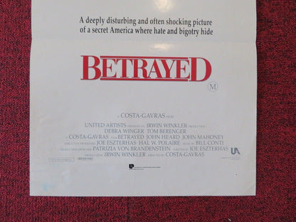 BETRAYED FOLDED AUSTRALIAN DAYBILL POSTER Debra Winger Tom Berenger 1988