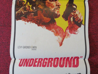 UNDERGROUND FOLDED AUSTRALIAN DAYBILL POSTER Robert Goulet Danièle Gaubert 1970