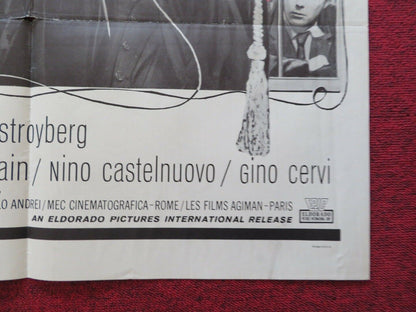 THE EYE OF THE NEEDLE  FOLDED US ONE SHEET POSTER VITTORIO GASSMAN 1963