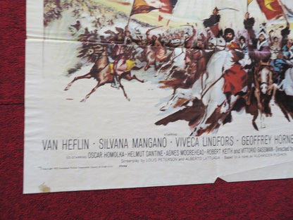 TEMPEST   FOLDED US ONE SHEET POSTER VAN HEFLIN SILVANA MANGANO 1959