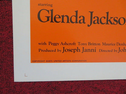 SUNDAY BLOODY SUNDAY  FOLDED US ONE SHEET POSTER GLENDA JACKSON 1971