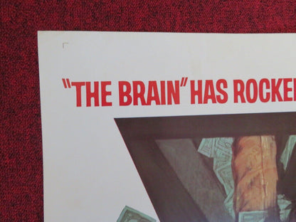 THE BRAIN  FOLDED US ONE SHEET POSTER DAVID NIVEN GERARD OURY 1969