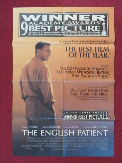 THE ENGLISH PATIENT  FOLDED US ONE SHEET POSTER  RALPH FIENNES 1996