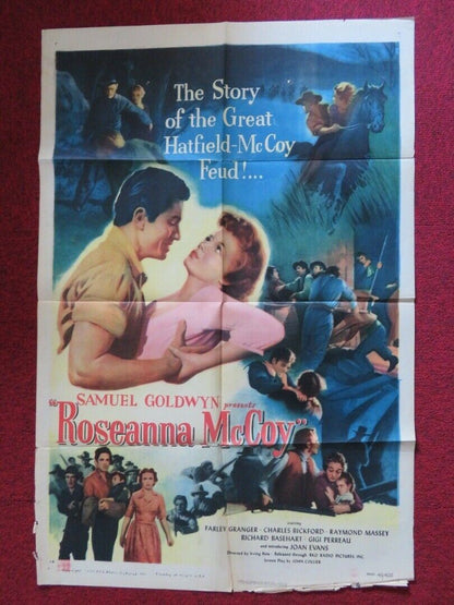 ROSEANNA MCCOY   FOLDED US ONE SHEET POSTER FARLEY GRANGER 1949