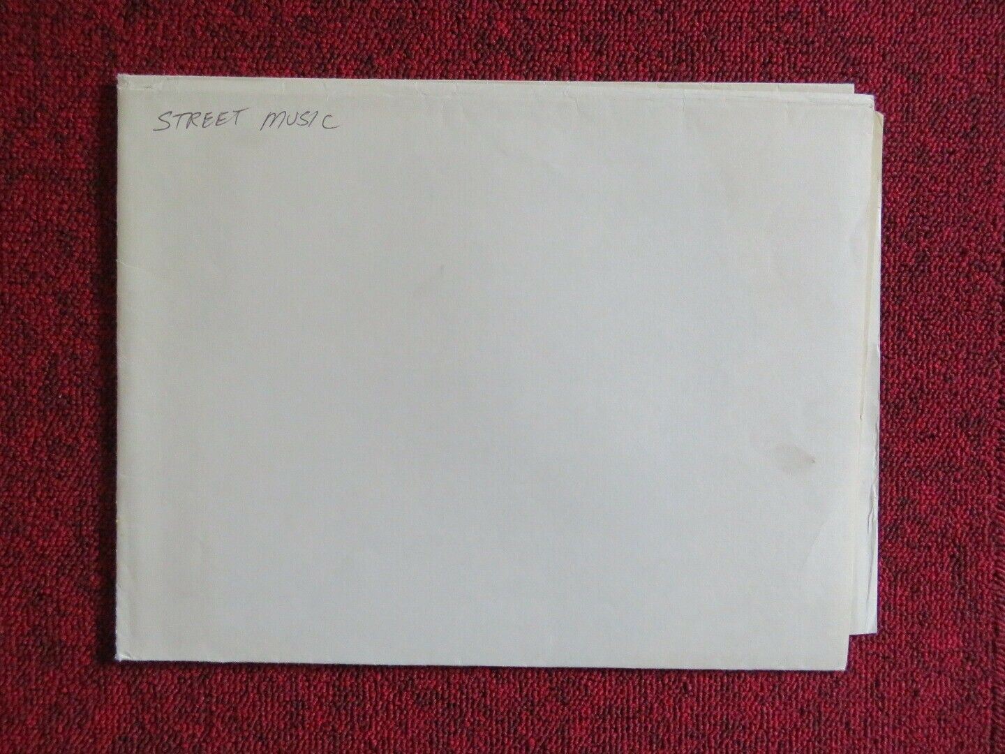 STREET MUSIC   FOLDED US ONE SHEET POSTER LARRY BREEDING 1981