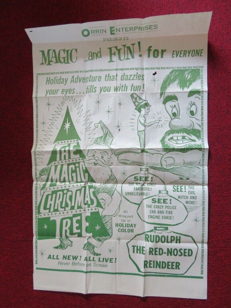 THE MAGIC CHRISTMAS TREE FOLDED US ONE SHEET POSTER CHRIS KROESEN 1964