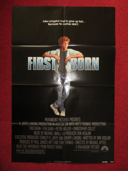 FIRSTBORN FOLDED US ONE SHEET POSTER TERI GARR PETER WELLER 1984