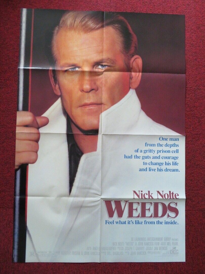 WEEDS  FOLDED US ONE SHEET POSTER NICK NOLT 1987