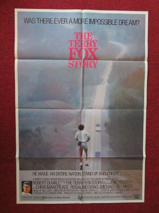 THE TERRY FOX STORY FOLDED US ONE SHEET POSTER  ROBERT DUVALL 1983