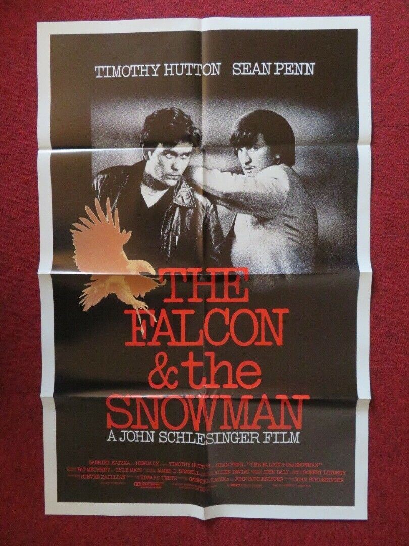 THE FALCON AND THE SNOWMAN  FOLDED US ONE SHEET POSTER TIMOTHY HUTTON 1985