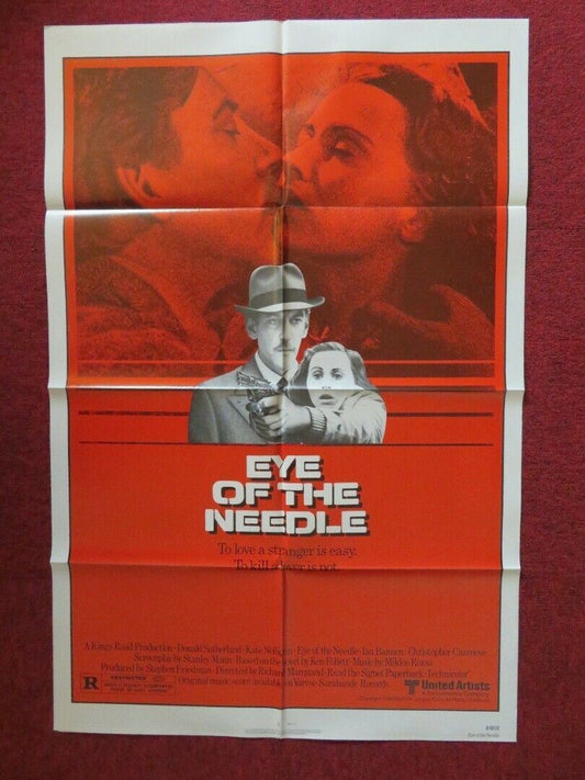 EYE OF THE NEEDLE  FOLDED US ONE SHEET POSTER DONALD SUTHERLAND 1981