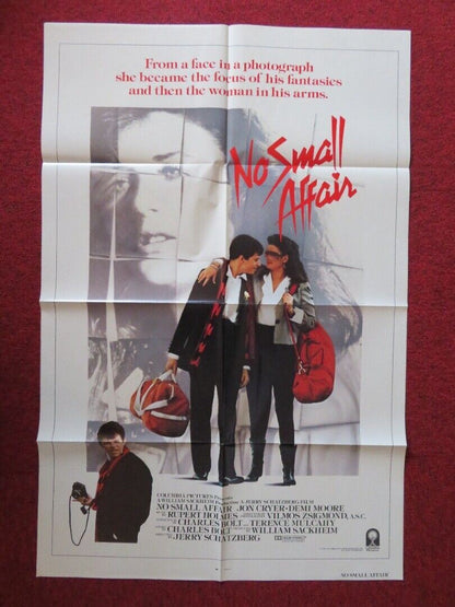 NO SMALL AFFAIR  FOLDED US ONE SHEET POSTER  JON CRYER  DEMI MOORE 1984